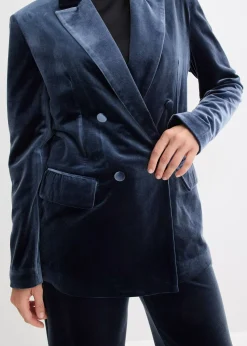 Blazer en velours doux