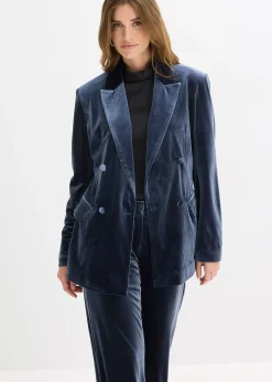 Blazer en velours doux