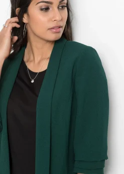 Blazer long à manches drapées