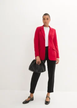 Blazer long en jersey coton
