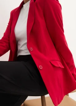 Blazer long en jersey coton