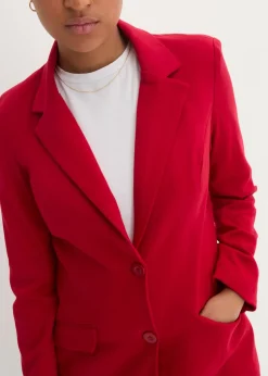 Blazer long en jersey coton