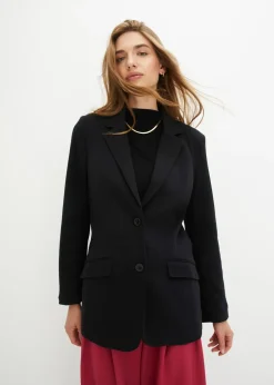 Blazer long en jersey coton