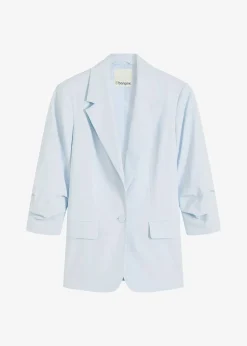 Blazer manches 3/4 ample en viscose