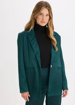 Blazer oversize en satin