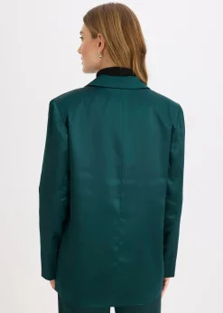 Blazer oversize en satin