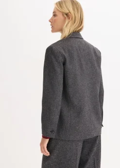 Blazer oversize en viscose mélangée