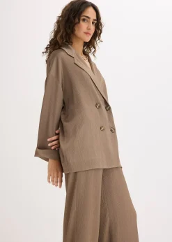 Blazer oversize et croisé