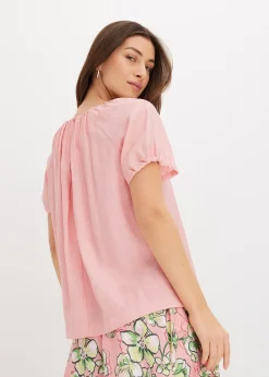 Blouse à effet froissé texturé