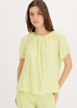 Blouse à effet froissé texturé
