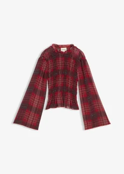 Blouse à empiècement smocké