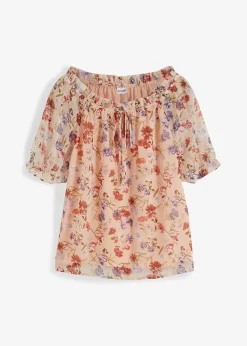 Blouse à encolure Bardot