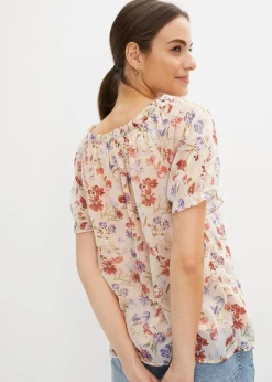 Blouse à encolure Bardot