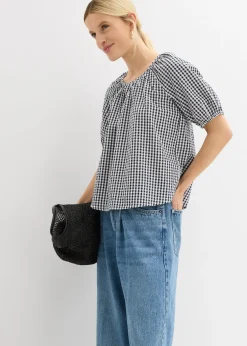 Blouse à manches courtes 100% coton