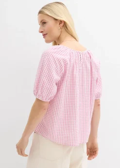 Blouse à manches courtes 100% coton