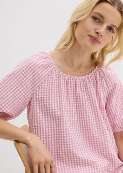 Blouse à manches courtes 100% coton