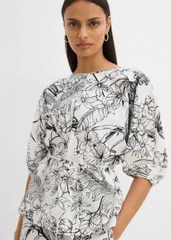 Blouse à manches courtes 100% coton