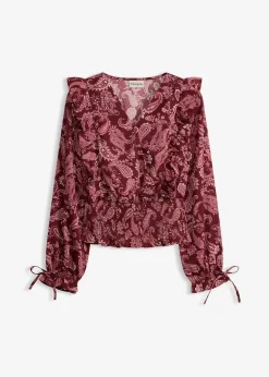 Blouse à volants et smocks
