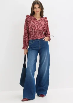 Blouse à volants et smocks