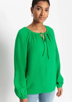 Blouse ample en gaze de coton