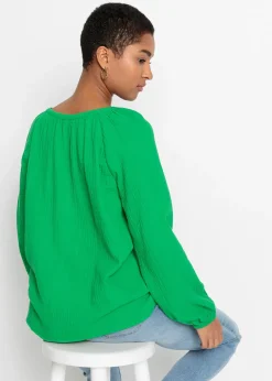 Blouse ample en gaze de coton