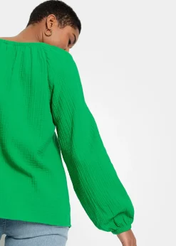 Blouse ample en gaze de coton