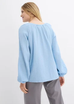 Blouse ample en gaze de coton