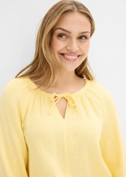 Blouse ample en gaze de coton