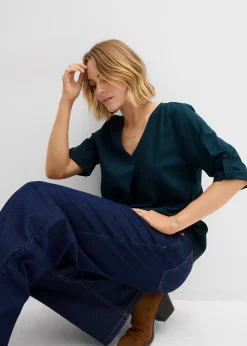 Blouse ample en viscose fluide