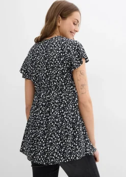 Blouse de grossesse et d'allaitement en viscose fluide