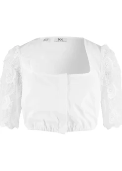 Blouse Dirndl avec manches en dentelle