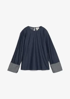 Blouse en jean à manches amples
