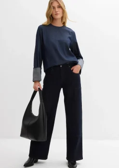 Blouse en jean à manches amples