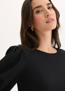 Blouse en jersey crêpe texturé
