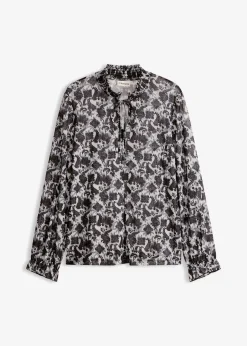 Blouse en mesh fin