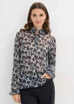 Blouse en mesh fin