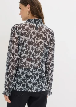 Blouse en mesh fin