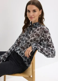 Blouse en mesh fin