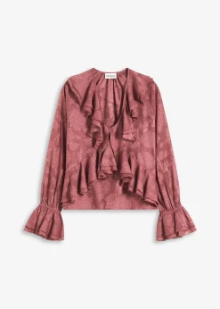 Blouse en mousseline légèrement transparente