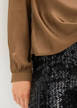 Blouse en satin fin