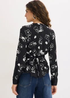 Blouse en satin fluide