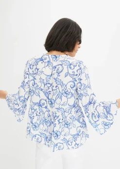 Blouse en viscose texturée