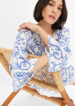 Blouse en viscose texturée