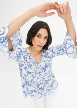 Blouse en viscose texturée