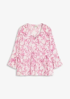 Blouse en viscose texturée
