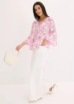 Blouse en viscose texturée