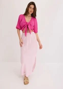 Blouse fluide en jersey viscose