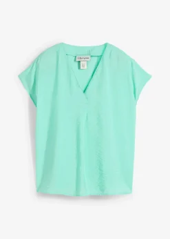 Blouse fluide en viscose mélangée