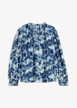 Blouse imprimée en mousseline