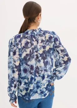 Blouse imprimée en mousseline